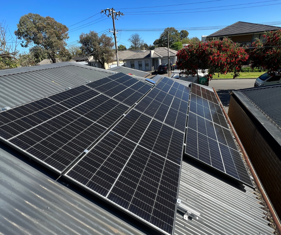 solar panels on a roof in Adelaide